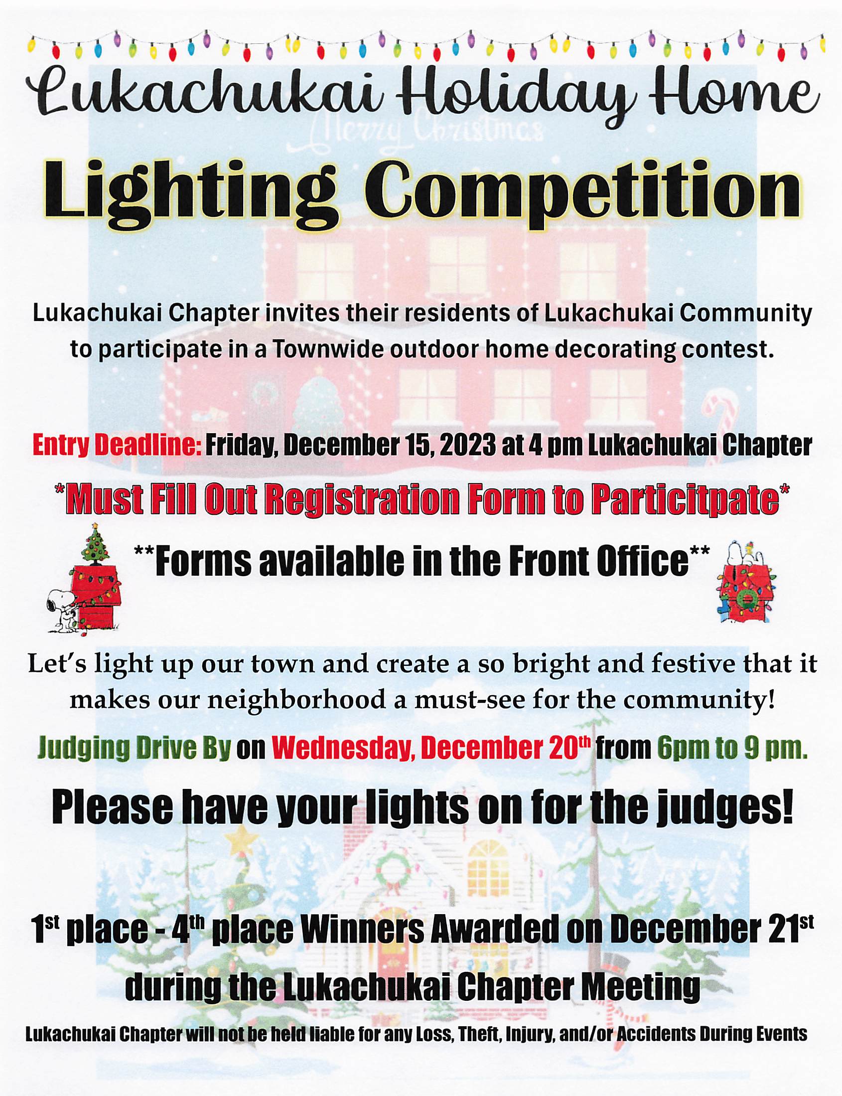 Announcements Lukachukai